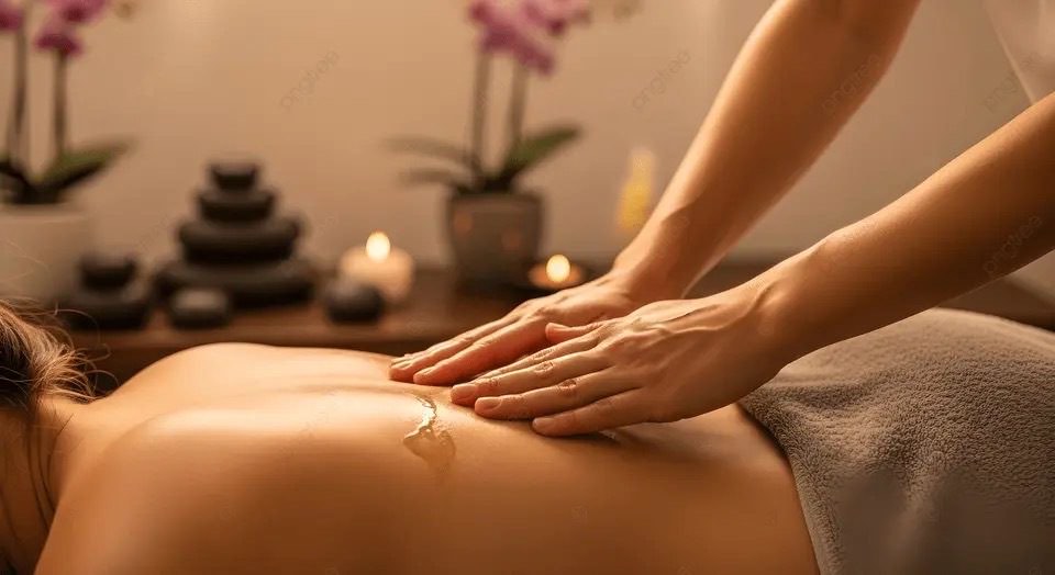 Therapeutic back massage at Body Roll Spa in Sherwood Park